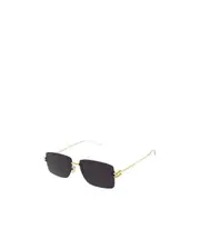 Bottega Veneta Eyewear Rectangle-Frame Rimless Sunglasses 58,One size Black