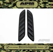 Pair of Matte Black Quality Make Bonnet Vents (Stick-On Type)