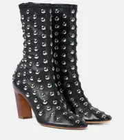 [Khaite] Khaite Apollo 85 studded leather ankle boots AU 9 black