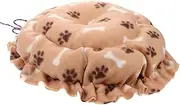 ERINGOGO Warm Cat Bed for Indoor Use Washable Round for Small Dogs and Cats Cozy Pumpkin Design Comfortable Sleep for Puppies and Kittens Versatile All Season Bedding