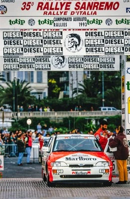 Mohammed Ben Sulayem Ronan Morgan Ford Escort Cosworth San Remo Ra- Old Photo