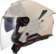 LS2 OF618 Verso II Aqua, open face helmet , color: Matt Beige/Light Grey , size: L