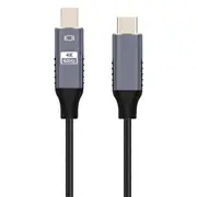 USB C to Mini Displayport Cable USB Type C for 3 to Mini DP Cord 4K Adapter Cable black