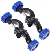 2 Pcs Cross Clip Lab Stand Clamp Beaker Holder Boss Head Adjustable Bracket