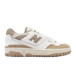 New Balance 休閒鞋 550 白 奶茶 男鞋 麂皮 皮革 復古 低筒 NB 紐巴倫 BB550NEC-D