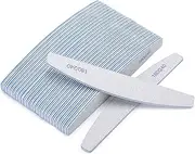25 Pieces 180/240 Grit Nail Files for Natural Nails, Fingernail Files Double Sided Emery Boards for Nails