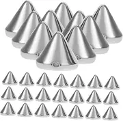 DOITOOL 100pcs Sterling Silver Beads for Jewelry Making Kit Spacer Beads for Necklace Bag Shoes Embellishments