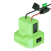14AWG Power Wheels Adapter Connector w/Switch & 30Amp Fuse for Ryobi 18V Battery