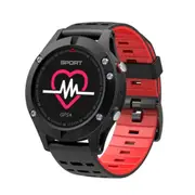 F5 0.95inch IP67 Waterproof Smartwatch Bluetooth 4.2, Support Incoming Call Reminder / Blood Pressure Monitoring / Sleep Monitoring(Red)