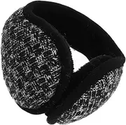[FOYTOKI] Men's Winter Ear Muffs Knitted Earmuffs Fleece Ear Covers for Cold Weather Protection