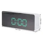 AU (TS-S69-G)LED Mirror Alarm Clock Digital Clock With Snooze Mode For Bedroom