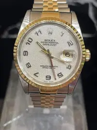 在飛比找Yahoo!奇摩拍賣優惠-國際精品當舖 ROLEX 勞力士 16233蠔式半金 手錶 