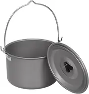 Barbuly Picnic Hanging Pots Aluminum Alloy Cooking Pot 4.5L Compact Camping Pot for Hiking Backpacking Picnic
