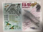 NEW Vtg Cutting Edge CED48249 F/A-18C Hornets Model Airplane 1/48 Decal (MT3)