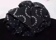 Vintage Kirks Folly Black Sparkley Hair Barrette NWT
