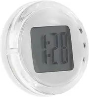 ULTECHNOVO Car Clock Motorcycle Clock Cars Accessories Auto Accessories Car Dashboard Clock Auto Interior Decoration Small Waterproof Digital Clock Pendulum Dash Clock Car Digital Clock White