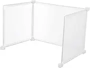 OSALADI 3Pcs Transparent Sneeze Guard for Desk Portable Partition for Restaurant Office Shockproof Scratch Barrier for Student Exams Spray Protection Isolation