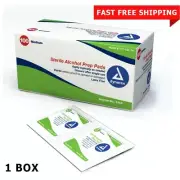 1 Box 100 Medium Sterile Alcohol PREP PADS Swabs Wipes 1114 Dynarex
