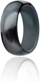 [SUPVOX] Flexible Silicone Rings 8mm Wide Sports Rings for Exercise Replacement for Wedding Bands Size 11