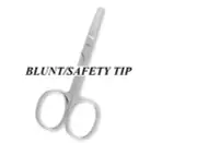 Grooming ICE TEMPERED BALL TIP Nose/Face/Eye/Ear 3.5" STRAIGHT SCISSORS Shears