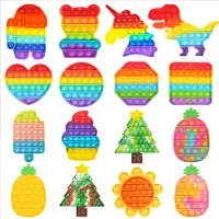 在飛比找樂天市場購物網優惠-滅鼠先鋒玩具popit兒童思維訓練益智彩虹按按樂指壓泡泡硅膠