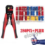 280PCS Electrical Wire Terminal Assortment Set Insulated Crimp Connectors Spade