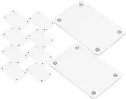 EXQUIMEUBLE Dual-sided Mini Acrylic Magnetic Frames 12pcs for Refrigerator Photo Sleeves Art Display