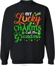 [Generic] My Lucky Charms Call Me Grandma Funny Cute St. Patrick's Day Shamrock Family Lover Gifts Hoodie And Sweatshirt