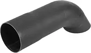 X AUTOHAUX 2.24" ID Inlet Turn Down Exhaust Tip T304 Stainless Steel Surface Blasting Mandrel Bend Elbow Tube 9.06" 230mm Overall Length Black