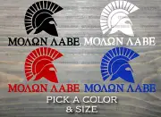 Molon Labe Sticker Decal Come And Take It Spartan Helmet Tactical 2nd Amendment