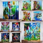 Super Mario Ready Made Pair Thick Thermal Blackout Curtains Ring Top Eyelet Gift