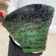 2.3lb Natural Ruby Zoisite slice Quartz Crystal Gemstone Rough Mineral Specimen