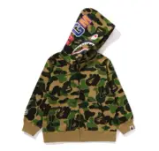 A BATHNIG APE BAPE KIDS ABC CAMO SHARK motif ZIP HOODIE 1K80315003 siza130 2024
