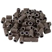 AEON Sanding Band Ring Nail Drill Bit Paper Brown Grit #150 Medium 100 pcs