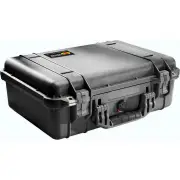 Pelican 1500 Case - Black with Padded Dividers