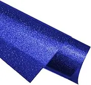 SCULPFUN Blue Glitter Heat Transfer Vinyl Roll HTV Vinyl, Iron On Vinyl Roll for T-Shirts, Heat Press Vinyl for DIY Clothes, Bags, Shoes and Craft Designs (Blue) 30.5 x 152.5 cm / 12" x 5ft