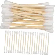 Gatuida 100 Pcs Bamboo Stick Sanitary Swab Cotton Multifunctional Swab Cotton Swabs for Makeup Keyboard Cleaning Tools Ear Wax Cleaning Swabs Cotton Swabs Absorbent Cotton White