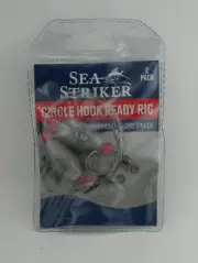 Sea Striker MCRR112 Mono Circle Hook Egg Ready Rig 17" 1.5 oz Size 1/0 Hook 2CT
