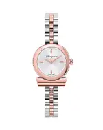 Ferragamo Gancino Two Tone Stainless Steel Watch, 22.5mm