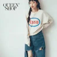 在飛比找蝦皮商城優惠-QUEENSHOP ESSO字母印花長袖衛衣 現+預 【01