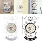 Double Sided Wall Clock Decorative Art Clock Creative Classic for Wall
