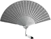 [Generic] Stainless Steel Hollow Chinese Kung Fu Folding Fan, Beautiful Shape, Can Be Used As Self-Defense Items, Fitness Handheld, Martial Arts Fighting Wushu, All Metal Lightweight Fan