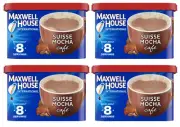 Lot 4 Maxwell House Suisse Mocha Café Instant Coffee Brew Creamer Gift FreeShip