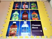 DIXIE NARCO 276HVV & 501E SODA VENDING MACHINE "BOTTLE" VEND LABEL VARIETY PACK
