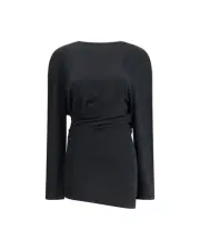Jacquemus Le Maillot LongSleeve Jersey Dress Women Black Dresses