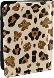 [JEJEA] Animal Leopard Print Travel Organizer Credit Cards Case Passport BookPassport Holder Cover Wallet forTraveling,, Black, One Size