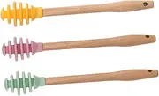 Cabilock 1 Set Silicone Honey Dippers for Effortless Honey Dispensing Comfortable Functional for Chefs and Home Use