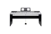 Karrera 88 Keys Electronic Keyboard Piano with Stand Silver