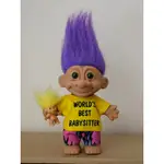 老玩具收藏 醜娃 幸運小子 TROLL DOLL TROLLDOLL 魔法精靈 玩具 公仔 娃娃 最好的 保母