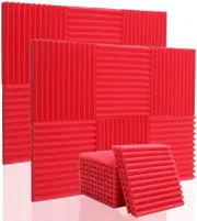 Acoustic Foam Panels: 12/24/36/48 Pack, 25 X 25 X 5 Cm Wedges for Studio/Office/